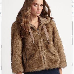 Juicy Couture Faux Fur Hooded Jacket